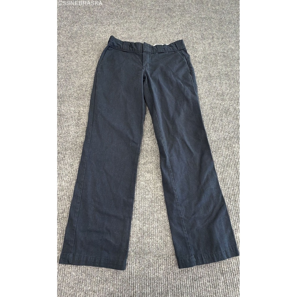 Dickies Women's 774 Original Fit Navy Blue Straight Leg Work Pants Sz 29